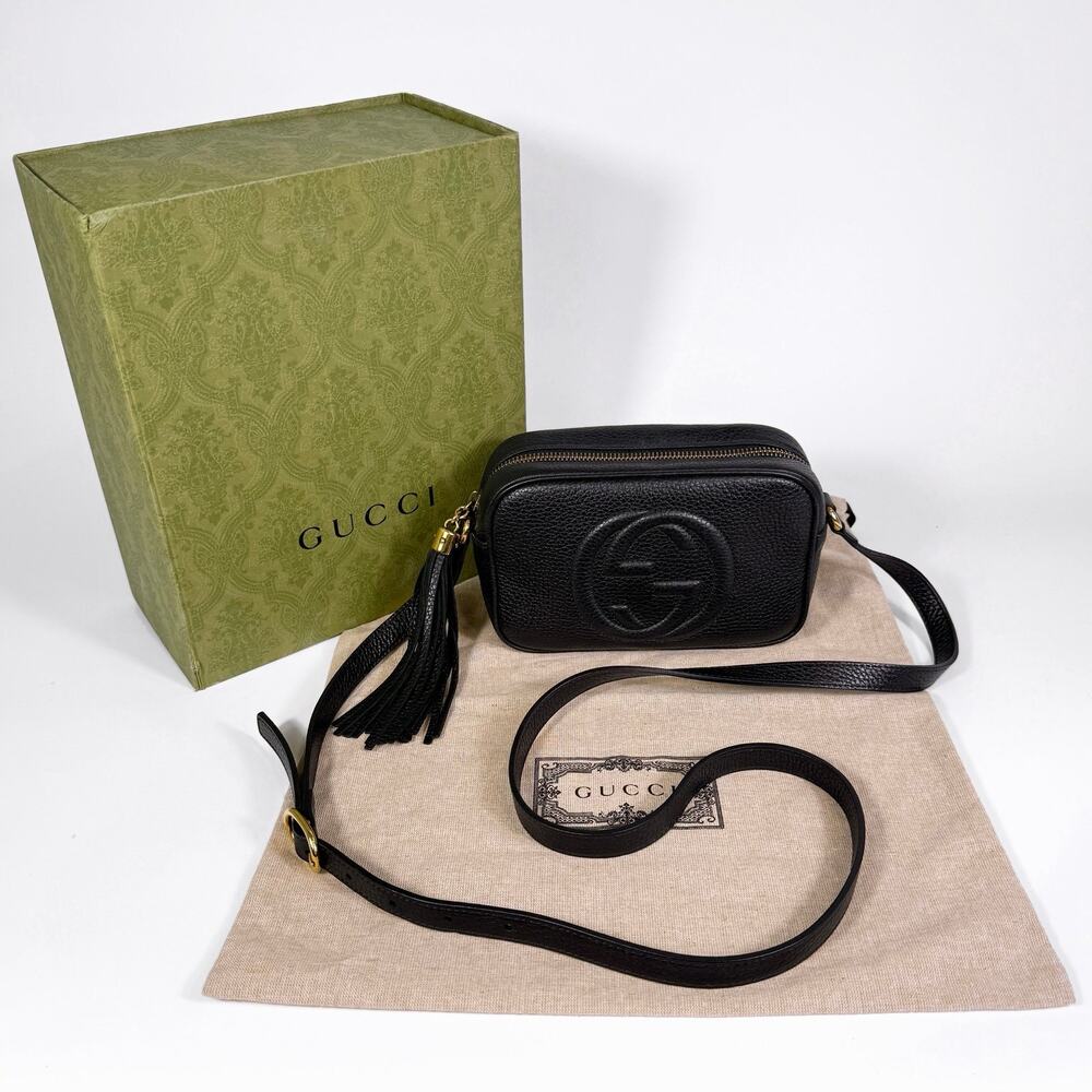 Gucci Pebbled Calfskin Mini Soho Disco Bag - Picture 2 of 11